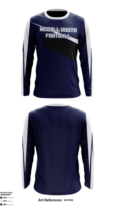 Mccall Youth Football 31323744 Long Sleeve Performance Shirt - 1