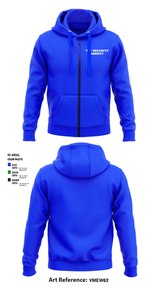 Zip Hoodie, TTP Security Agency, , Teamtime, Team time, sublimation, custom sports apparel, team uniforms, spirit wear, spiritwear, sports uniforms, custom shirts, team store, custom team store, fundraiser sports, apparel fundraiser
