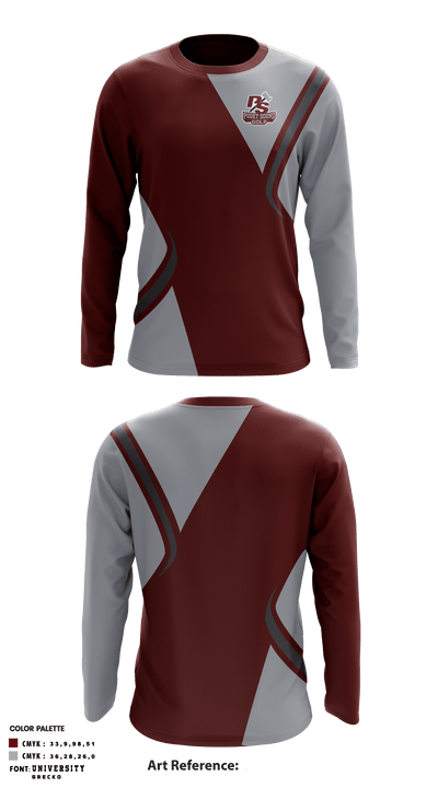 University Of Puget Sound Golf 64756350 Long Sleeve Performance Shirt - 1