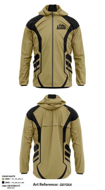 Band of Brothers Wrestling 16257314 Windbreaker - 1