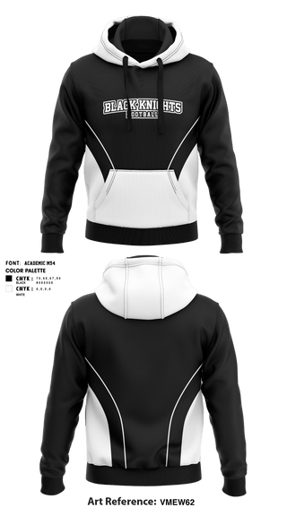 Hoodie, Black knights, Football, Teamtime, Team time, sublimation, custom sports apparel, team uniforms, spirit wear, spiritwear, sports uniforms, custom shirts, team store, custom team store, fundraiser sports, apparel fundraiser