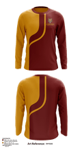 Dooly County High School Track 36521514 Long Sleeve Performance Shirt - 1