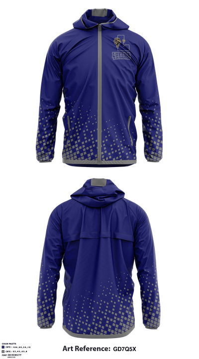 Luella High School Swimming 42999837 Windbreaker - 1