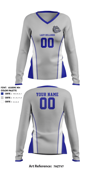 Women's Long Sleeve Vneck Shirt, Mastery South Bulldogs, Cross Country, Teamtime, Team time, sublimation, custom sports apparel, team uniforms, spirit wear, spiritwear, sports uniforms, custom shirts, team store, custom team store, fundraiser sports, apparel fundraiser