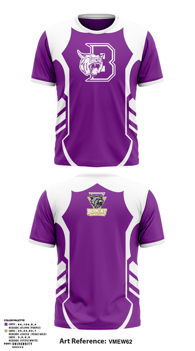 Berryville Bobcat Wrestling 39867670 Short Sleeve Performance Shirt - 5