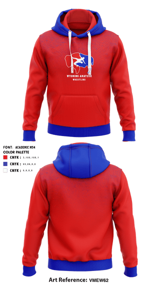 Hoodie, Wyoming Amateur Wrestling Association, Wrestling, Teamtime, Team time, sublimation, custom sports apparel, team uniforms, spirit wear, spiritwear, sports uniforms, custom shirts, team store, custom team store, fundraiser sports, apparel fundraiser