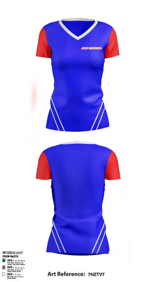 Women's Short Sleeve Vneck Shirt, Jays, Softball, Teamtime, Team time, sublimation, custom sports apparel, team uniforms, spirit wear, spiritwear, sports uniforms, custom shirts, team store, custom team store, fundraiser sports, apparel fundraiser