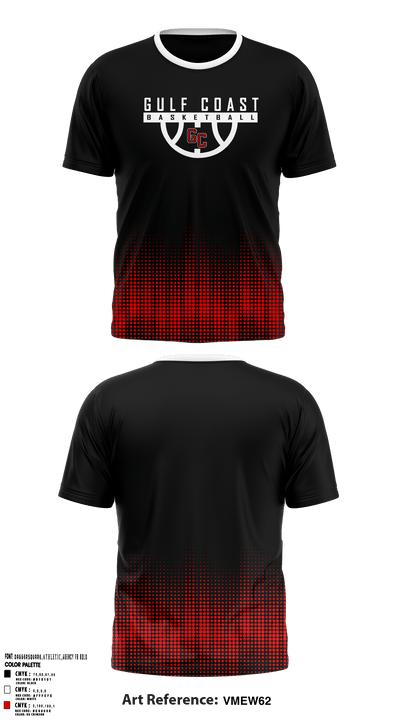 Gulf Coast Heat Basketball 74012011 Short Sleeve Performance Shirt - 1