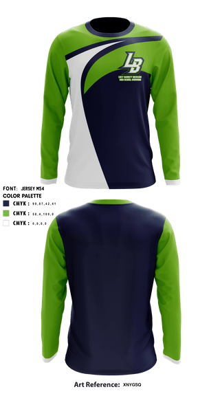 Long Sleeve Performance Shirt, Lucy Garrett Beckham High School Swimming, School Spirit Store, Teamtime, Team time, sublimation, custom sports apparel, team uniforms, spirit wear, spiritwear, sports uniforms, custom shirts, team store, custom team store, fundraiser sports, apparel fundraiser