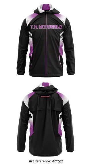 Windbreaker, TH Mcdonald track and field, Track & Field, Teamtime, Team time, sublimation, custom sports apparel, team uniforms, spirit wear, spiritwear, sports uniforms, custom shirts, team store, custom team store, fundraiser sports, apparel fundraiser