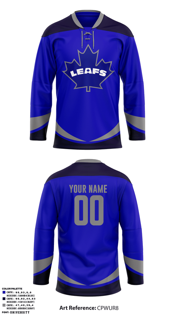 Hockey Jersey, West Dundee leafs, Ice Hockey, Teamtime, Team time, sublimation, custom sports apparel, team uniforms, spirit wear, spiritwear, sports uniforms, custom shirts, team store, custom team store, fundraiser sports, apparel fundraiser