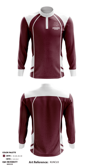 Quarter Zip Jacket, Cherokee Middle School Cheer, School Spirit Store, Teamtime, Team time, sublimation, custom sports apparel, team uniforms, spirit wear, spiritwear, sports uniforms, custom shirts, team store, custom team store, fundraiser sports, apparel fundraiser