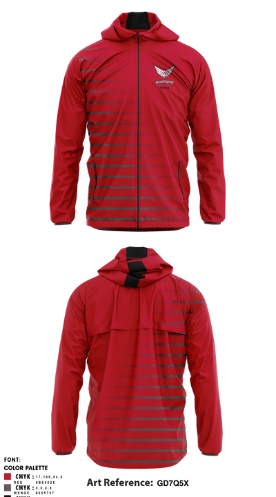 Cedar Valley High School 89885314 Windbreaker - 1