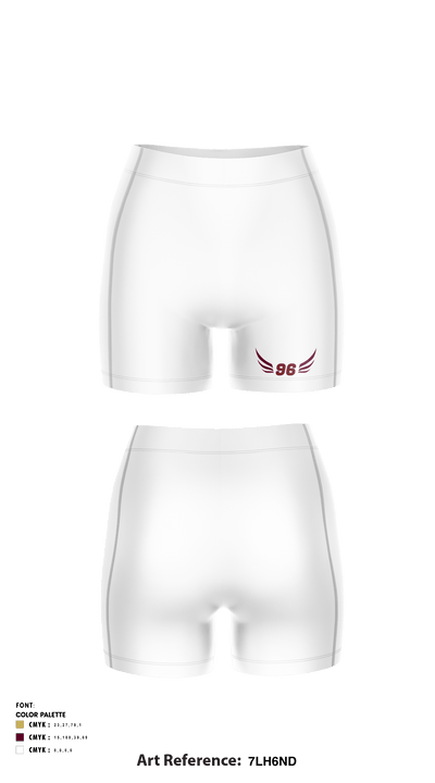 Ninety Six High School 75936573 Women's Compression Shorts - 3