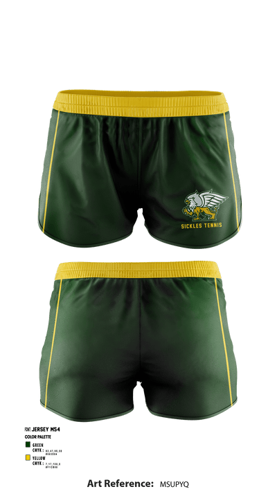 Sickles High School Tennis 15049956 Women's Shorts - 1