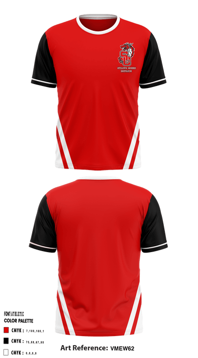 Swartz Creek High School Bowling 42788784 Short Sleeve Performance Shirt - 1