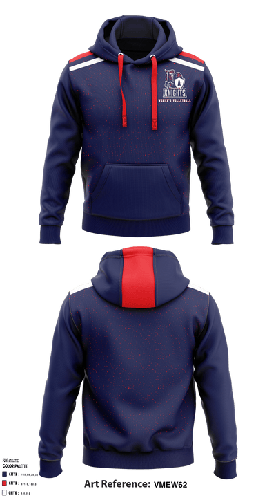 A Plus Academy Women's Volleyball 76998326 Hoodie - 1