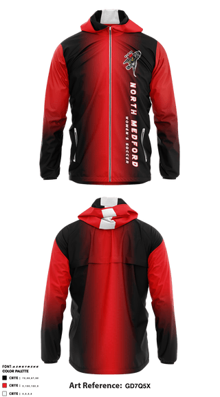 Windbreaker, North Medford Soccer, Women's Soccer, Teamtime, Team time, sublimation, custom sports apparel, team uniforms, spirit wear, spiritwear, sports uniforms, custom shirts, team store, custom team store, fundraiser sports, apparel fundraiser