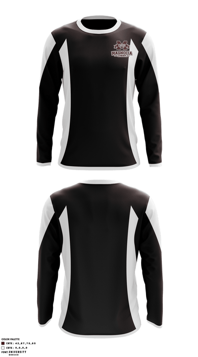 Magnolia High School Cheer 33058931 Long Sleeve Performance Shirt - 1