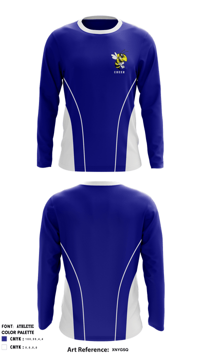 Savannah High School Cheer 96291674 Long Sleeve Performance Shirt - 2