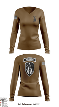 MAT3322 37311377 Women's Long Sleeve V-neck Shirt - 2