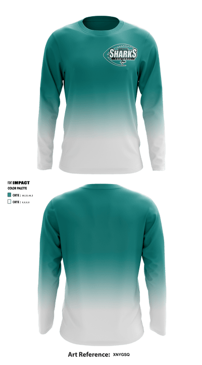 Islands High School Football 49638753 Long Sleeve Performance Shirt - 1