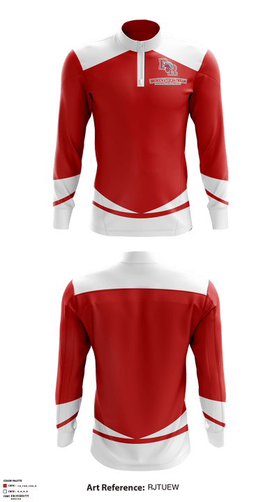 Bridgewater-Raynham Regional High School Hockey 84238221 Quarter Zip Jacket - 2