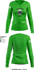 1/7 64584368 Women's Long Sleeve V-neck Shirt - 1