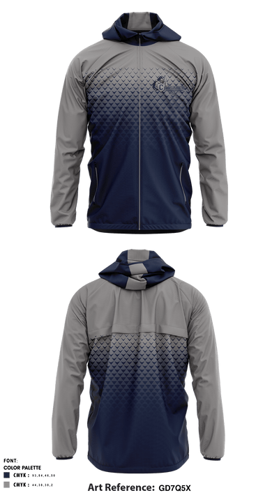 Concordia Lutheran High School Swimming 4596387 Windbreaker - 1
