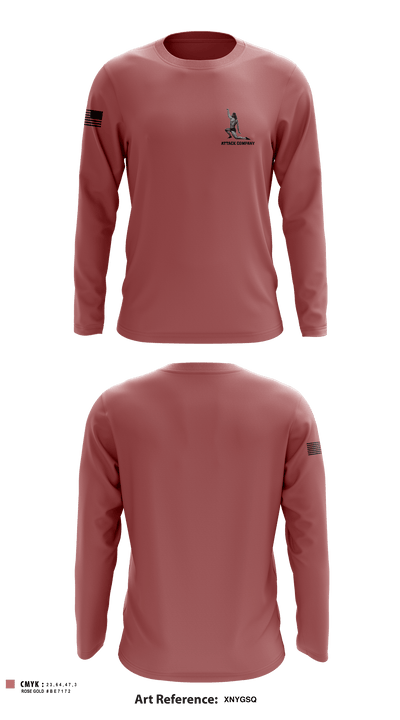 Attack company 87709527 Long Sleeve Performance Shirt - 1
