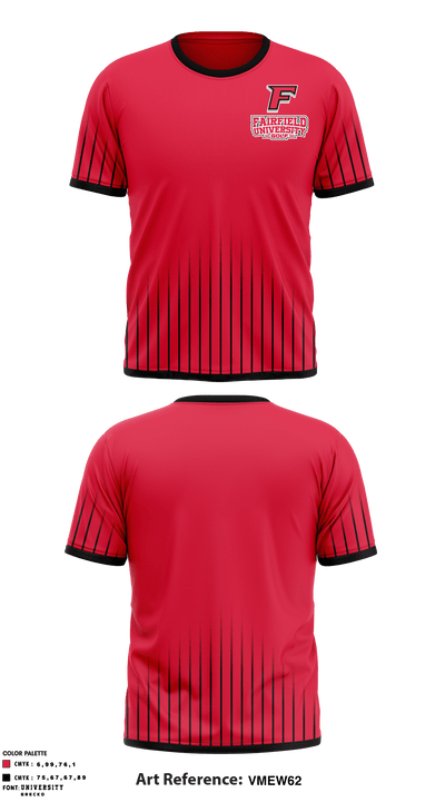 Fairfield University Golf 11667663 Short Sleeve Performance Shirt - 1