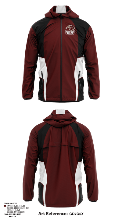 Pelion Youth Wrestling 41719734 Windbreaker - 1