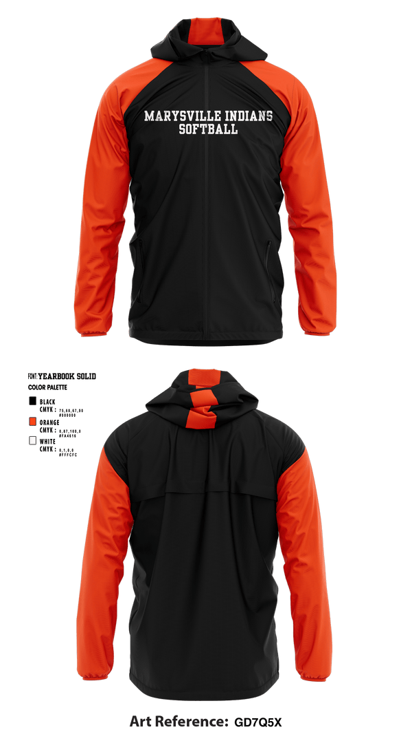 Windbreaker, Marysville indians, Softball, Teamtime, Team time, sublimation, custom sports apparel, team uniforms, spirit wear, spiritwear, sports uniforms, custom shirts, team store, custom team store, fundraiser sports, apparel fundraiser