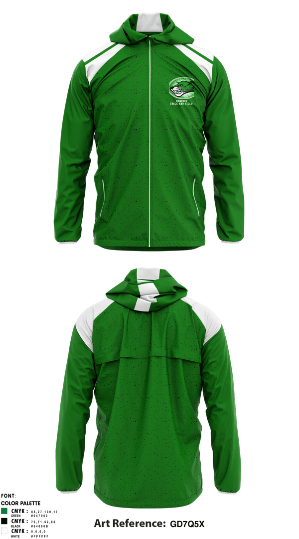 Windbreaker, Bedford High School Track, Track & Field, Teamtime, Team time, sublimation, custom sports apparel, team uniforms, spirit wear, spiritwear, sports uniforms, custom shirts, team store, custom team store, fundraiser sports, apparel fundraiser