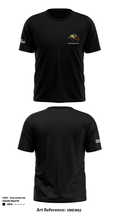3rd PLT Apache Troop 19116585 Short Sleeve Performance Shirt - 1