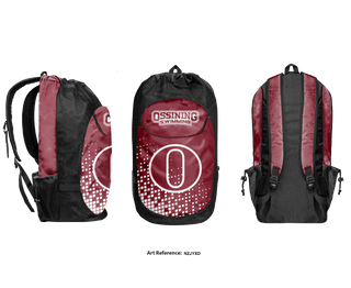 Gear Bag, Ossining Senior High School Swimming, School Spirit Store, Teamtime, Team time, sublimation, custom sports apparel, team uniforms, spirit wear, spiritwear, sports uniforms, custom shirts, team store, custom team store, fundraiser sports, apparel fundraiser