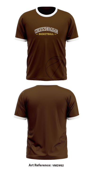 Waynedale High School Basketball 66944110 Short Sleeve Performance Shirt - 5