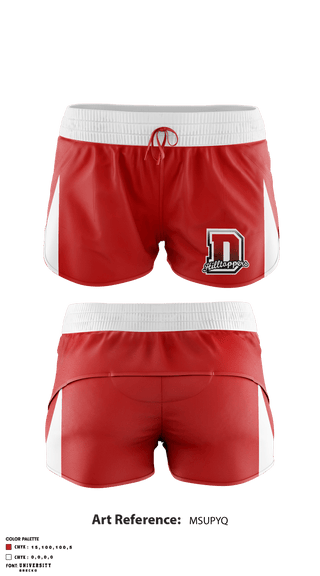 Track Shorts, Durfee High School Cheer, , Teamtime, Team time, sublimation, custom sports apparel, team uniforms, spirit wear, spiritwear, sports uniforms, custom shirts, team store, custom team store, fundraiser sports, apparel fundraiser