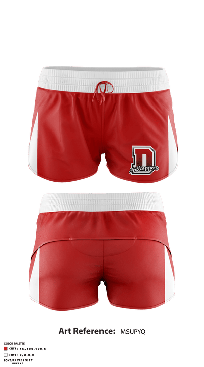 Durfee High School Cheer 55931671 Track Shorts - 1