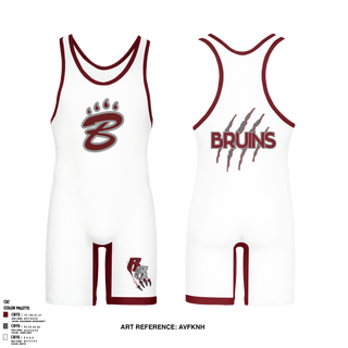 Wrestling Singlet, BRUINS, Wrestling, Teamtime, Team time, sublimation, custom sports apparel, team uniforms, spirit wear, spiritwear, sports uniforms, custom shirts, team store, custom team store, fundraiser sports, apparel fundraiser