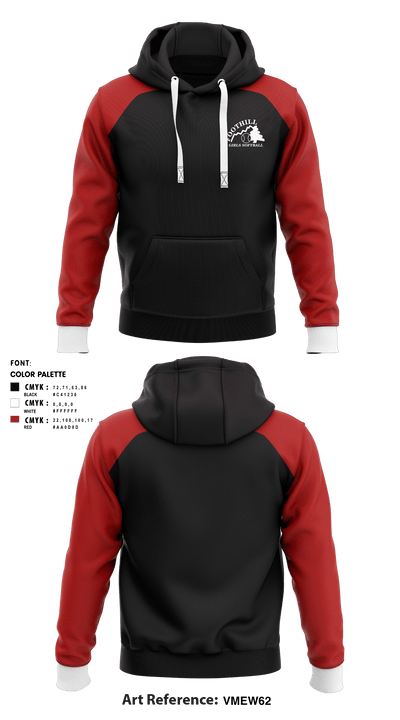 Foothill Girls Softball League 34778306 Hoodie - 1