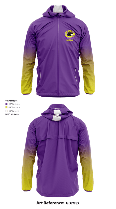 Lufkin High School Baseball 5114967 Windbreaker - 2