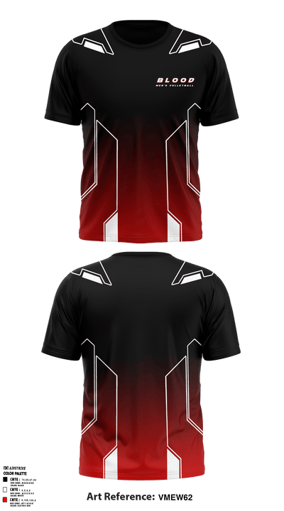 Blood 19814196 Short Sleeve Performance Shirt - 1