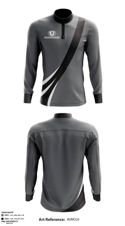 Parkersburg Christian School 65054634 Quarter Zip Jacket - 1