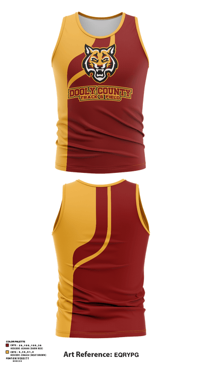 Dooly County High School Track 36521514 Tank Top - 1