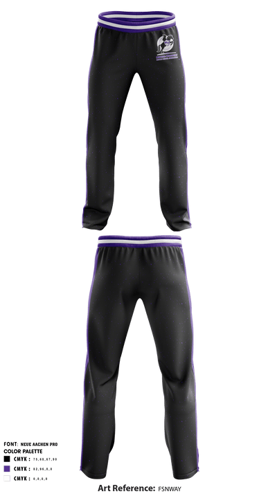 Monroe-Woodbury Middle School Crusaders Cheer 22485215 Sweatpants - 1