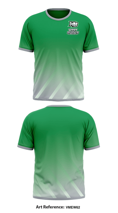 West Brunswick Soccer 55010049 Short Sleeve Performance Shirt - 1