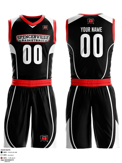 Spencerville High School Basketball 58462228 Basketball Uniform - 2