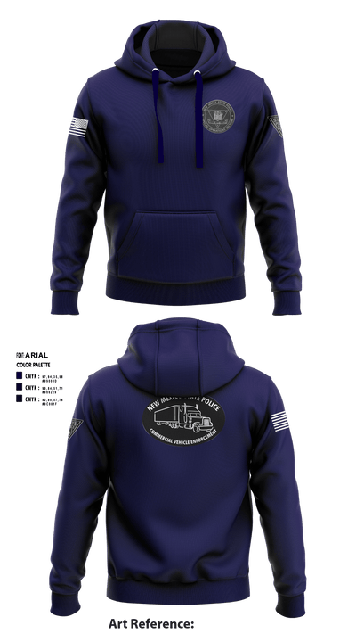 NJ State Police Commercial Vehicle Inspection Unit 62941270 Hoodie - 1