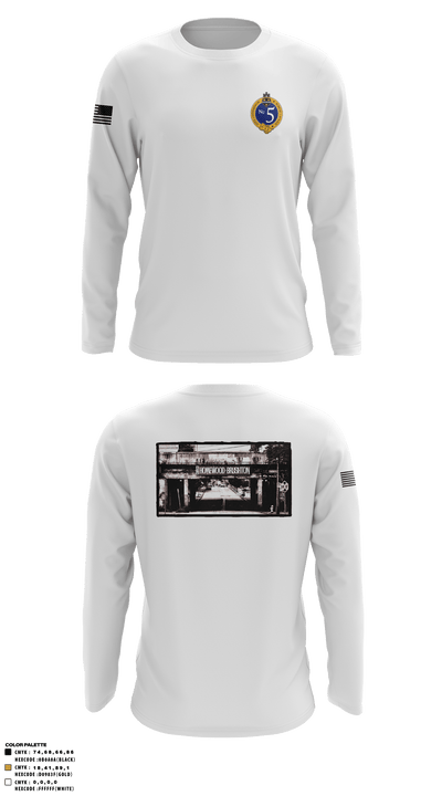 Pittsburgh Police Zone 5 25572947 Long Sleeve Performance Shirt - 10